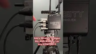 RED KOMODO X & Deity Microphones Duo RX simple wireless audio with phantom power 