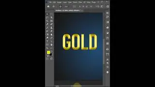 Golden Text Effect Photoshop shorts