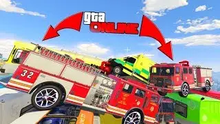 Погоня Пожарных машин !! #Мультик игра - Мультфильмы для Детей - Мультики про цветные машинки