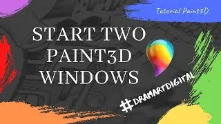 How to start two paint3d windows at the same time | tutorial