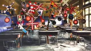 【踏切アニメ】ようこそ！新ボロボロふみきりカンカン学校へ2😂😂😂Welcome! New Tattered railroad crossing School2!!