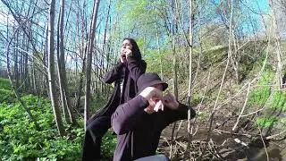 Игра на варганах на природе.