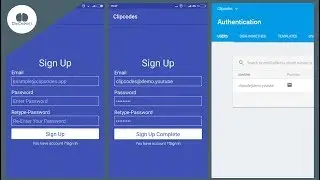Sign Up Using Email With FIrebase Authentication Tutorials