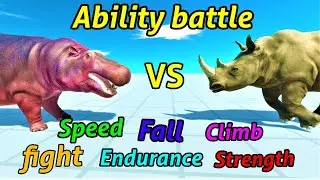 Battle ability Rhinoceros vs Hippopotamus ARBS animal revolt battle simulator