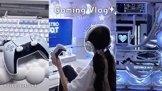 Game Vlog🎮 | My Gaming diaries🤍| PlayStation 5 Unboxing, Astrobot Play🚀, Making Songpyeon🤲