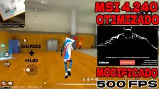 BEST MSI BATMAN EMULATOR🚀LOW-END PC MSI LITE 4 240 15 5318 BEST SENSI + FREE FIRE V7A + PERFORMANCE