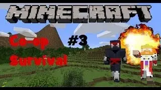 Minecraft Xbox 360 Edition: Split screen Co-op Survival Gameplay Part 3