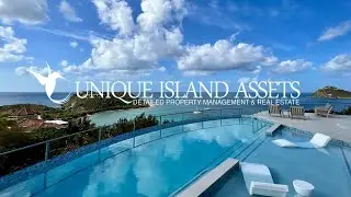 Driftwood Villa - A NEW Luxury Pool Villa w/ 270° Dual Bay Views & A Beach in Walking Distance Below