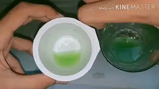 Filtration using filter paper. Filtration of colour with filter paper