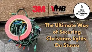 The ULTIMATE way of hanging Christmas lights on Stucco!