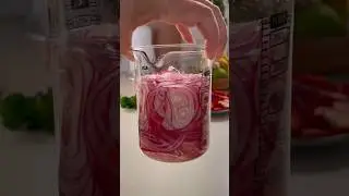 A quick red onion pickle!