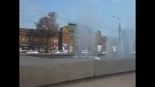 фонтан в городе Иркутске/fountain near the theatre of young spectators in Irkutsk