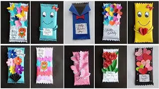 10 unique design chocolate packing idea/ homemade craft idea/DIY- chocolate packing