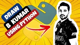 How to draw B kumar using Python | Python | Python tutorials | Python for beginners