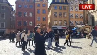 Stockholm Old Town ( Gamla Stan ) LIVE walk 