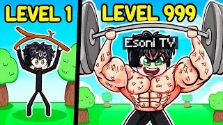 Esoni LEVEL 1 vs Esoni LEVEL 999 | WEIGHT LIFTING SIMULATOR Roblox (Tagalog)