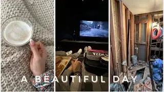 VLOG Spent the day with my dad, bathroom update & movie night