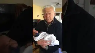 Grandpa's Hilarious Welcome to Newborn Grandson #newgrandpa