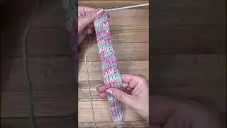 Tunisian Crochet Cord with 5 Loops. Detailed Tutorial