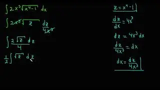 Integral por método de  sustitución o cambio de variable. ejemplo 2