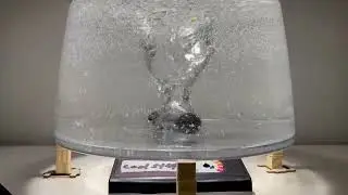 Experiment water tornado whirlpool vortex maker