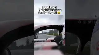 F1 22 // AI on Dry tyres in rain! 
