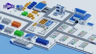 3D Isometric Logistics video | 2d, 3d, motion design animated explainer video