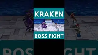 Kraken Boss Fight Final Fantasy 1 Pixel Remaster 