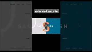 Animated landing page using HTML and CSS 