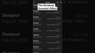 The Dividend Snowball Effect is Working #investment #investmentstrategy #investments