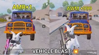 BGMI NEW SNIPER AMR TESTING VEHICEL BLAST 💥 TEST
