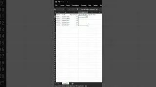 How to get age in days, months and years from Date of Birth using MS Excel DATEDIF function