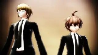 [MMD x DanganRonpa] Elevator Trouble - Togami and Naegi