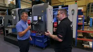 Hurco VMX60SRTi automated with an Erowa Robot Easy 250 at Tooling 2000