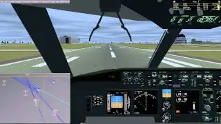 FlightGear: KOAK to KNUQ using landing tips from osjcag