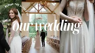 OUR WEDDING DAY VLOG | realistic behind the scenes...i was STRESSING 😅