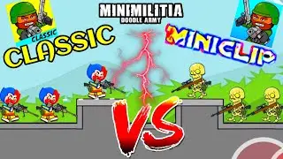 mini militia- Miniclip Vs Classic Funny Gameplay | mini militia funny gameplay