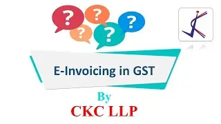 GST E-Invoicing in Hindi by CMA Rehan