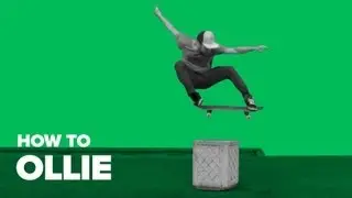 Как сделать ollie на скейте (How to ollie on skateboard)