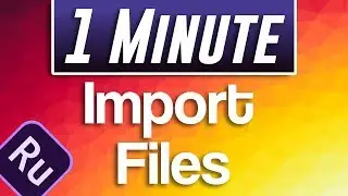Premiere Rush CC : How to Import Video and Audio Files
