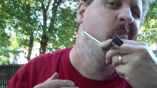 ALS ice bucket challenge - straight razor edition