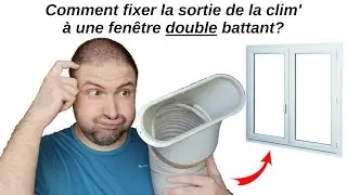 Comment fabriquer une fixation gratuite, solide, rapide du flexible de sortie du climatiseur mobile