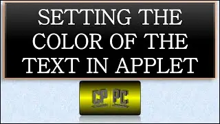 BlueJ | Setting the color of the text at fixed position in APPLET | Transistor World