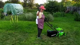 Бензинова Foresta GM-400 vs жінка-пенсіонер