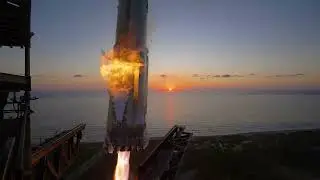 TOWER CAM! SpaceX Super Heavy Booster Catch