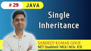 Single Inheritance in JAVA | Single level inheritance