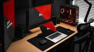 The ULTIMATE Custom PC & MacBook Pro Desk Setup Tour