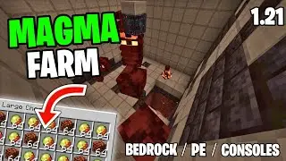 Easy Magma Cube farm 1.21 - Minecraft Bedrock and Mcpe Tutorial