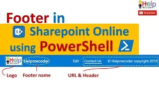 Footer in SharePoint Online using PowerShell
