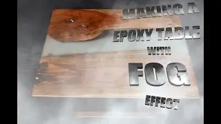 Epoxy Resin Table Build - Stunning Fog Effect | Resin River Table | Live Edge Resin Table